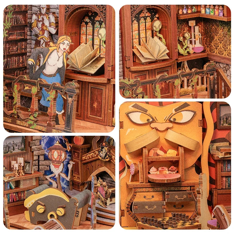 Fantastic Animal DIY Book Nook Kit — box and pieces