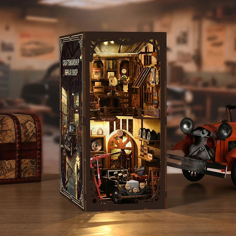Craftsmanship Repair Shop DIY Book Nook Kit — main view