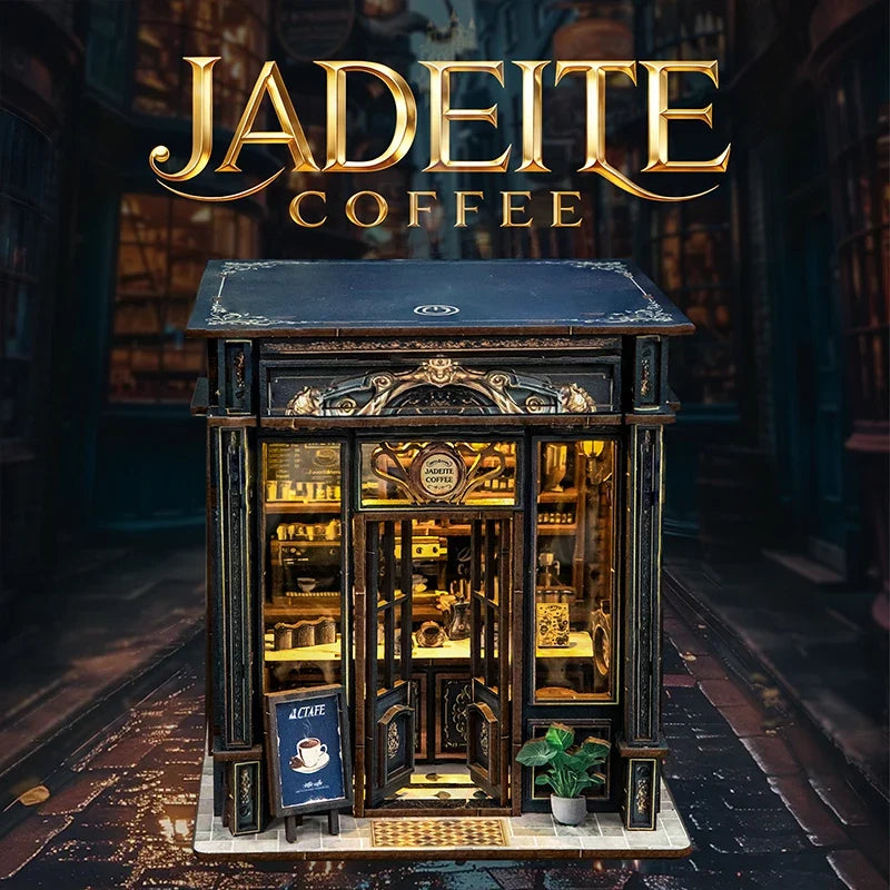 Coffee Shop DIY Miniature House Kit — main view