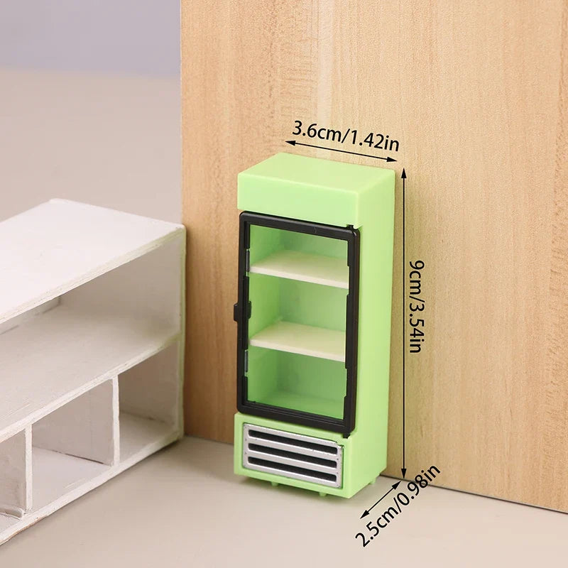 Simulation Refrigerator Freezer Miniature Accessory — box and pieces