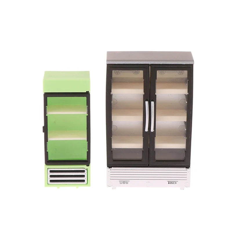 Simulation Refrigerator Freezer Miniature Accessory — front angle