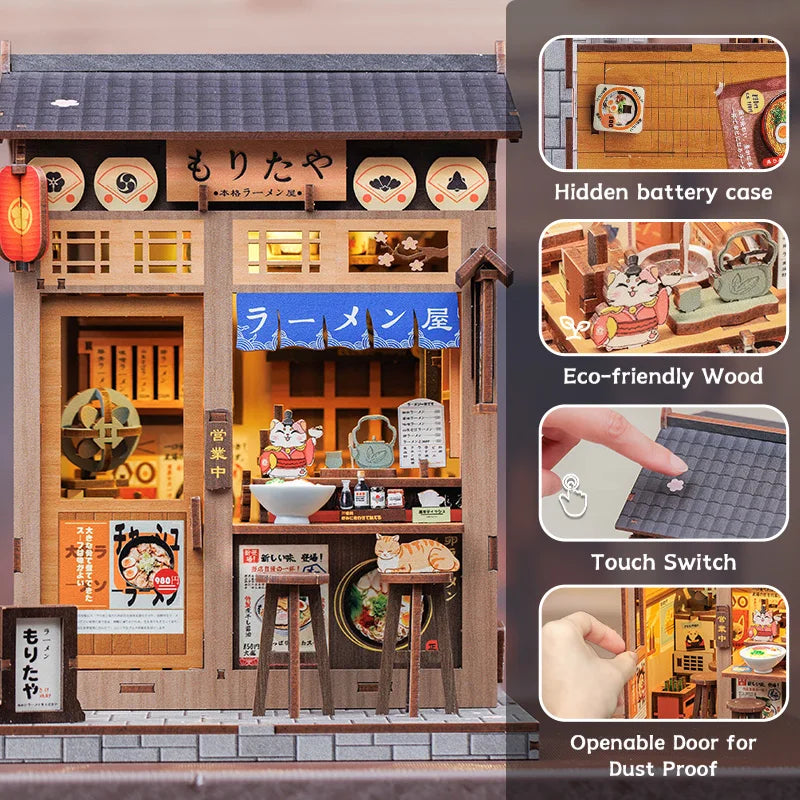 Japanese DIY Book Nook Kit — angled close-up
