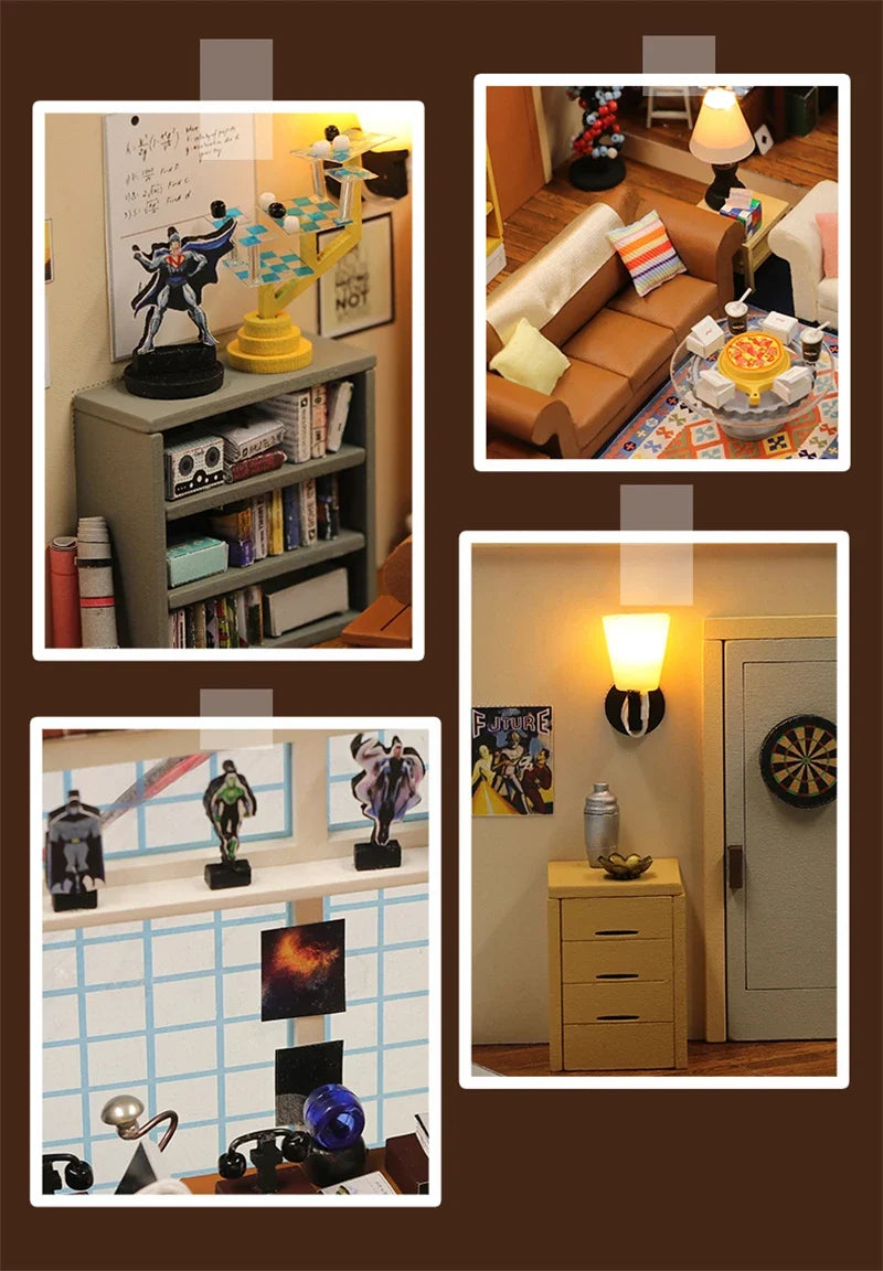 Joey'S Apartment DIY Book Nook Kit — angled close-up