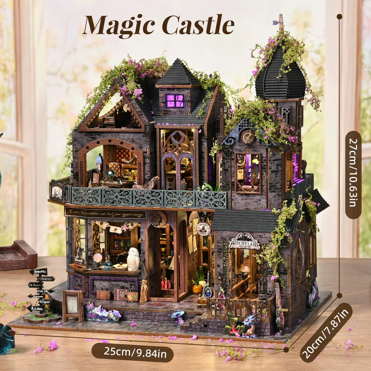 MagCastle DIY Book Nook Kit — angled close-up