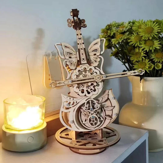 Cello Violin Music Box Kit — detalied side view