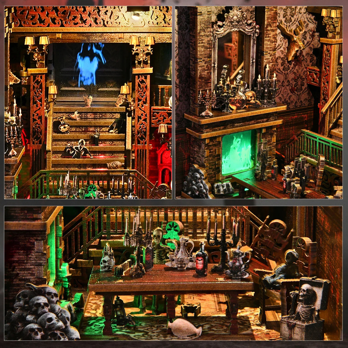 The Haunted Hotel DIY Book Nook Kit — front angle