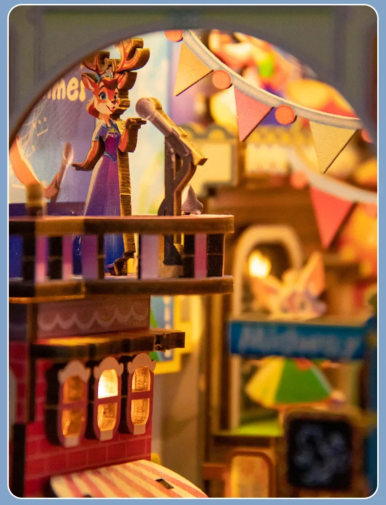 Panda Land DIY Miniature House Kit — front angle