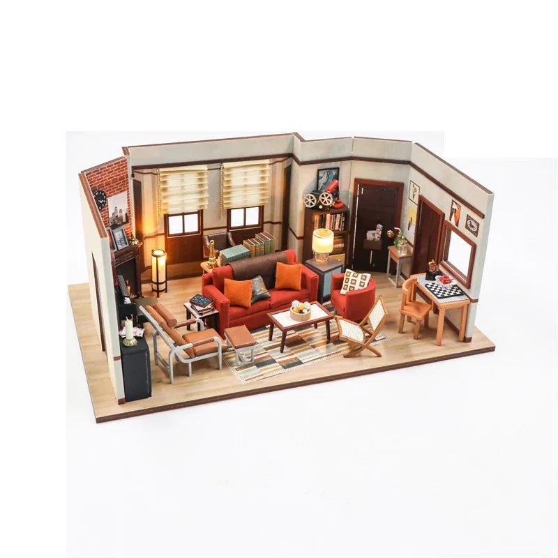 Joey'S Apartment DIY Book Nook Kit — open display view