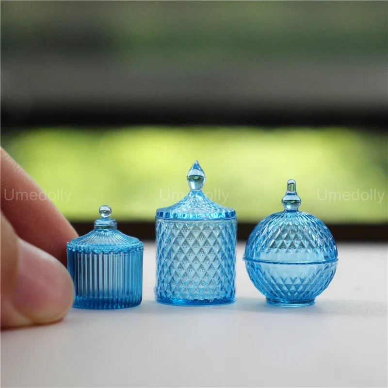 Dollhouse Glassware Set 1:6 — angled close-up