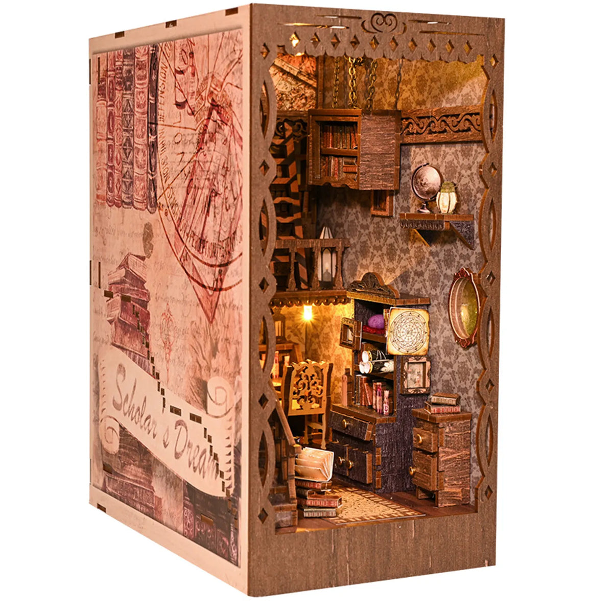 Scholars Dream DIY Book Nook Kit — detalied side view