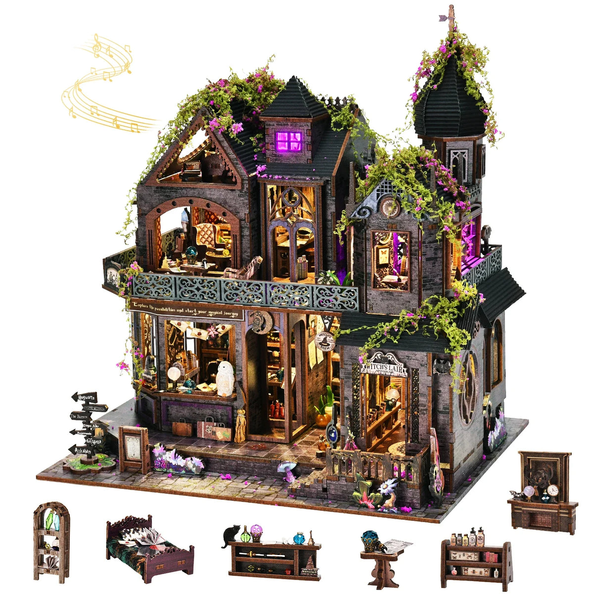 MagCastle DIY Book Nook Kit — scene view