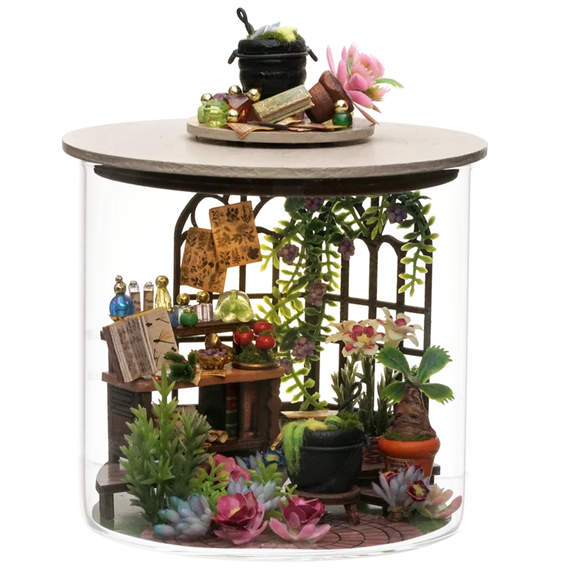 Doll Making Room Miniature Kit — box and pieces