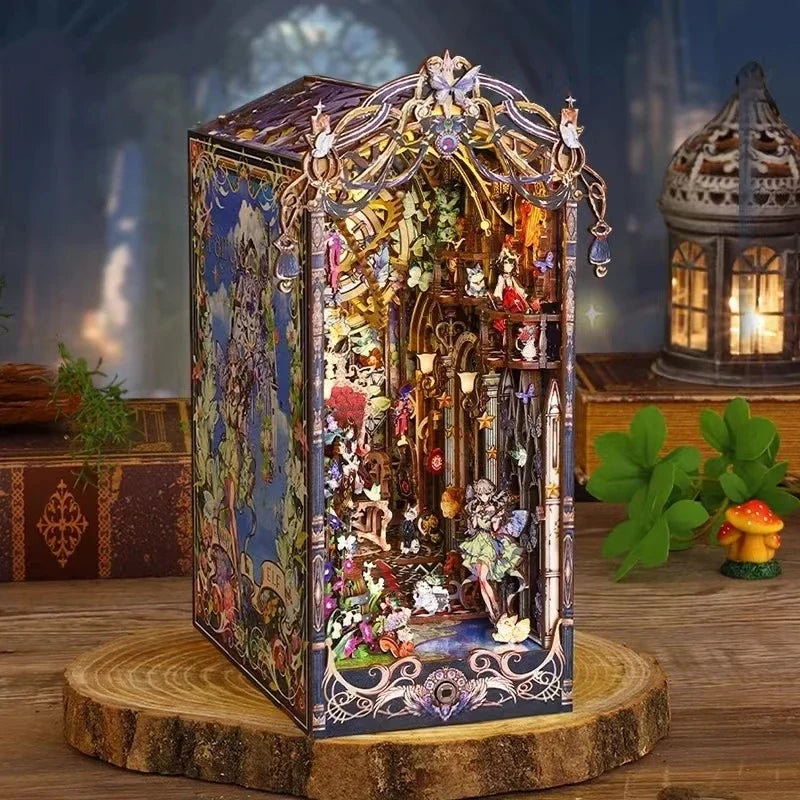 Fairy Tale Elf Home DIY Book Nook Kit — front angle