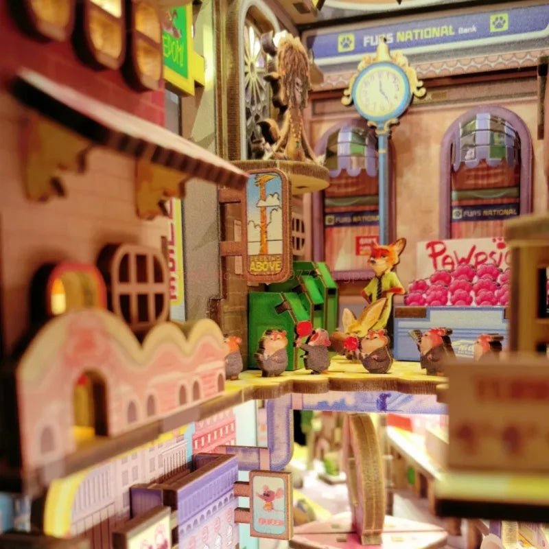 Zootopia DIY Miniature House Kit — angled close-up