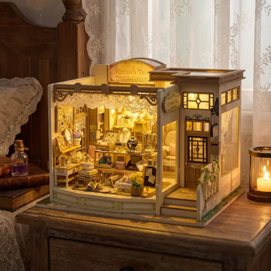 Jewellery Store DIY Miniature Kit — detalied side view