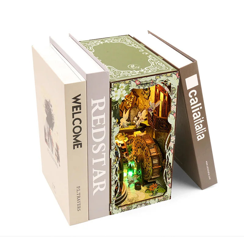 Secret Forest DIY Book Nook Kit — open display view