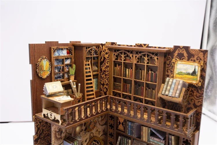 YS05 With DustCover DIY Book Nook Kit — detalied side view