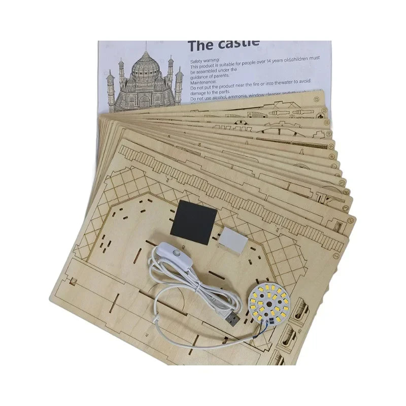 Royal Castle 3D Wooden Puzzle — scene view