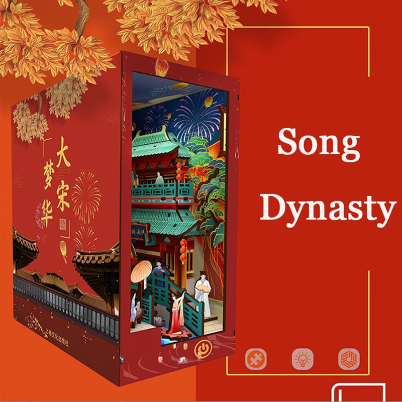 Song Dynasty DIY Book Nook Kit — angled close-up
