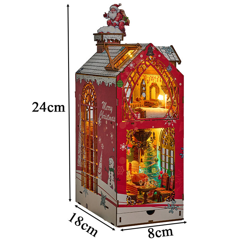 Songs Of The Snowy Night DIY Book Nook Kit — box and pieces