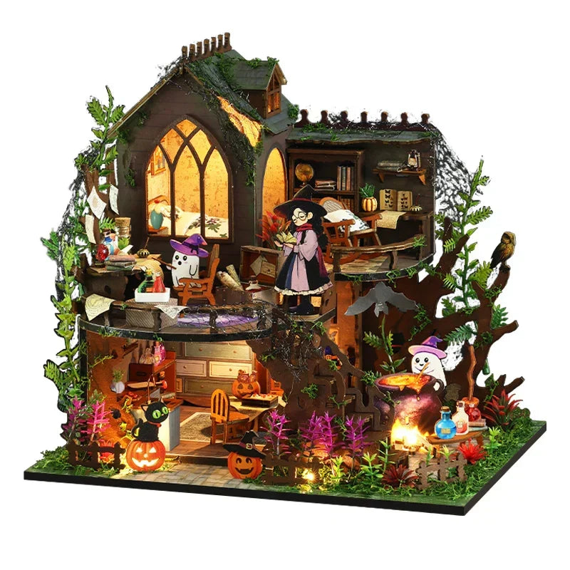 Spooky Cottage DIY Dollhouse Kit — main view