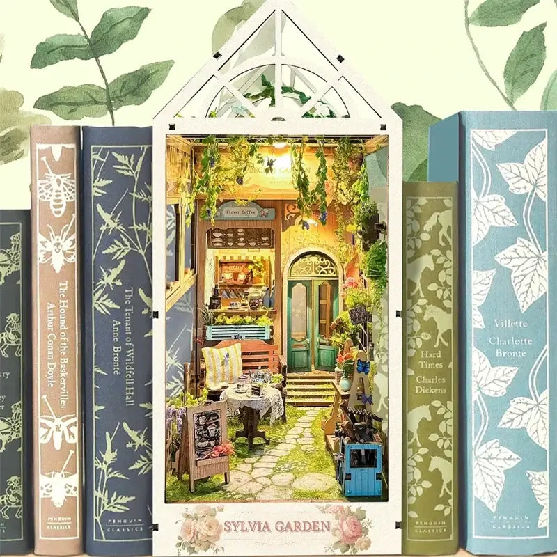 Sylvia Garden DIY Book Nook Kit — box and pieces