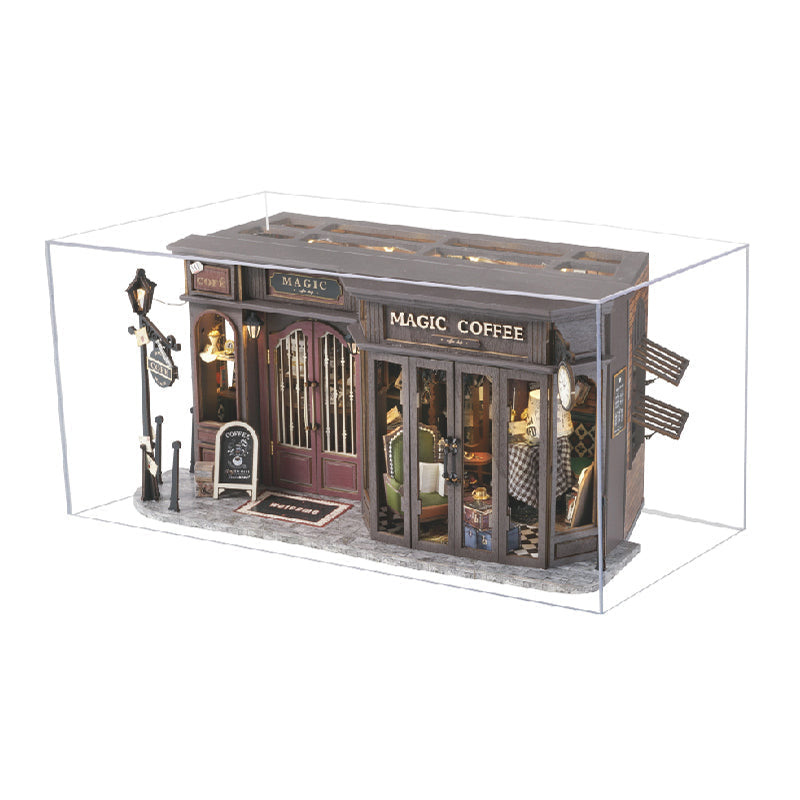 Vintage Coffee Shop DIY Dollhouse Kit — main view