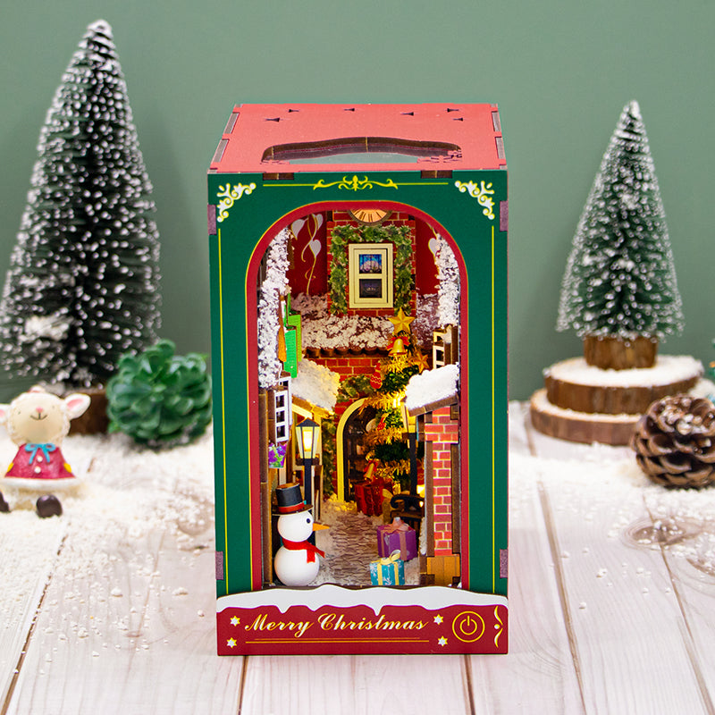 Winter Of Christmas DIY Book Nook Kit — open display view