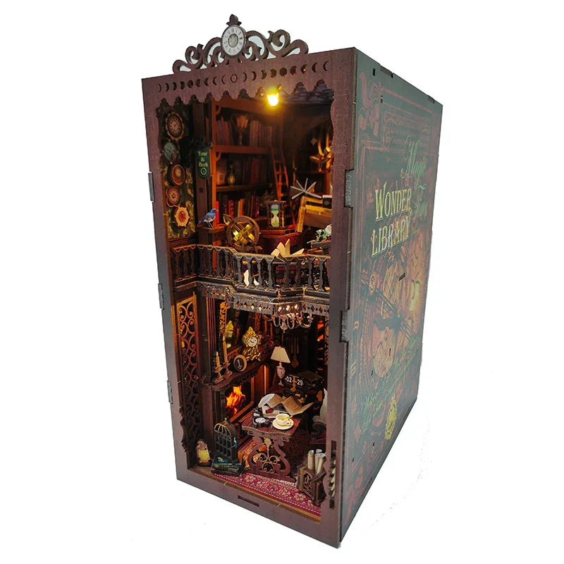 Wonder Library DIY Book Nook Kit — open display view