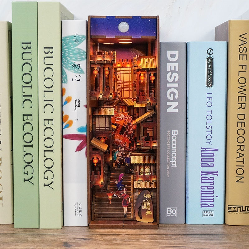 Chinese City Building DIY Book Nook Kit | AnalogMaker