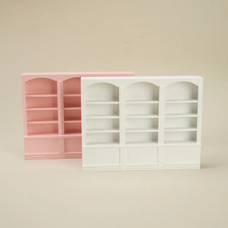 1:12 Scale Triple Bookshelf — open display view