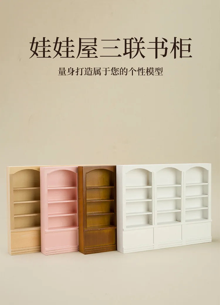 1:12 Scale Triple Bookshelf — scene view