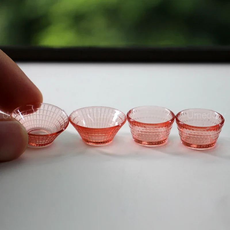 Dollhouse Glassware Set 1:6 — open display view