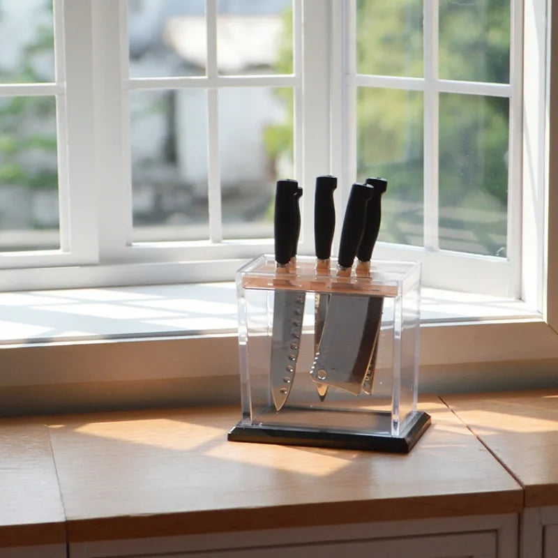 knife rest a DIY Miniature House Kit — open display view