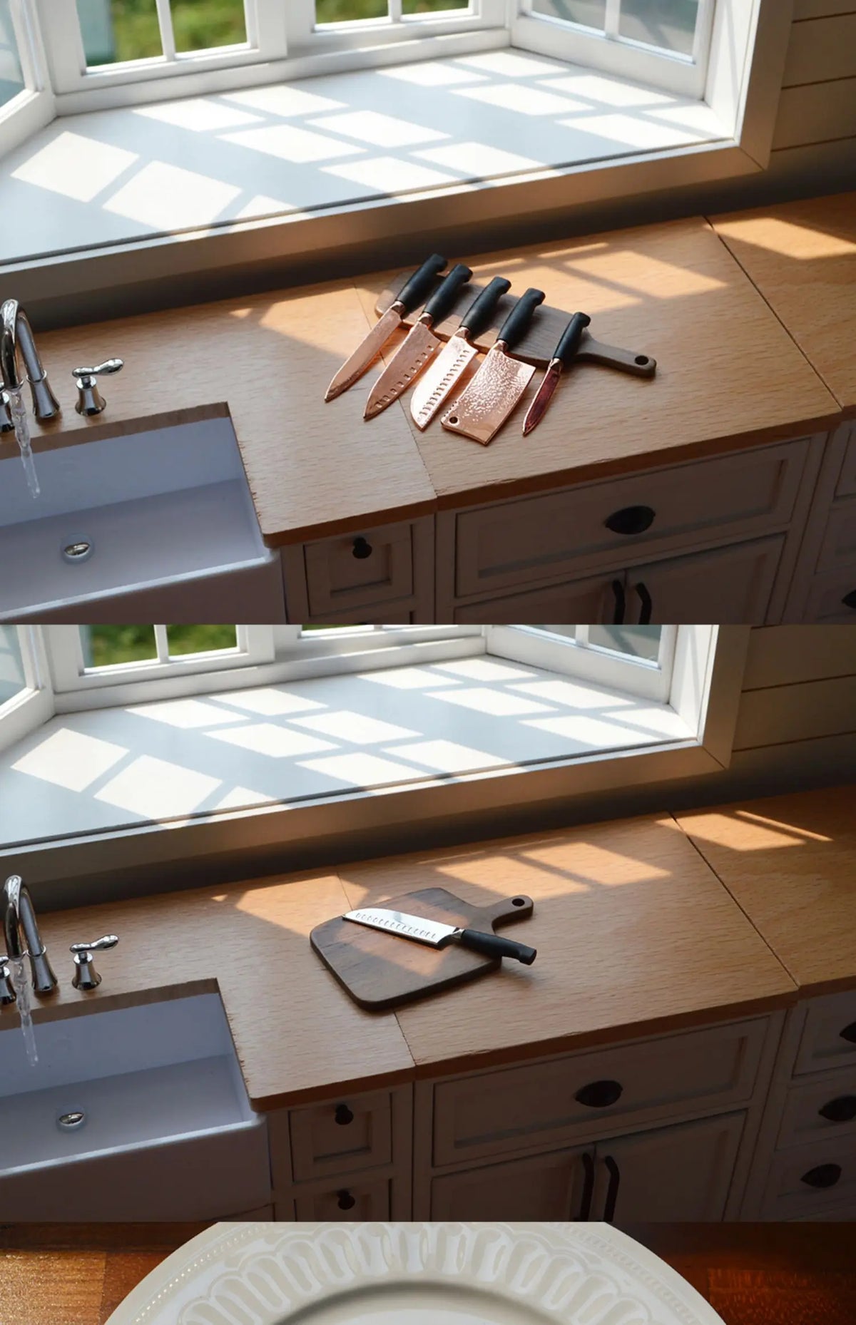 knife rest a DIY Miniature House Kit — detalied side view