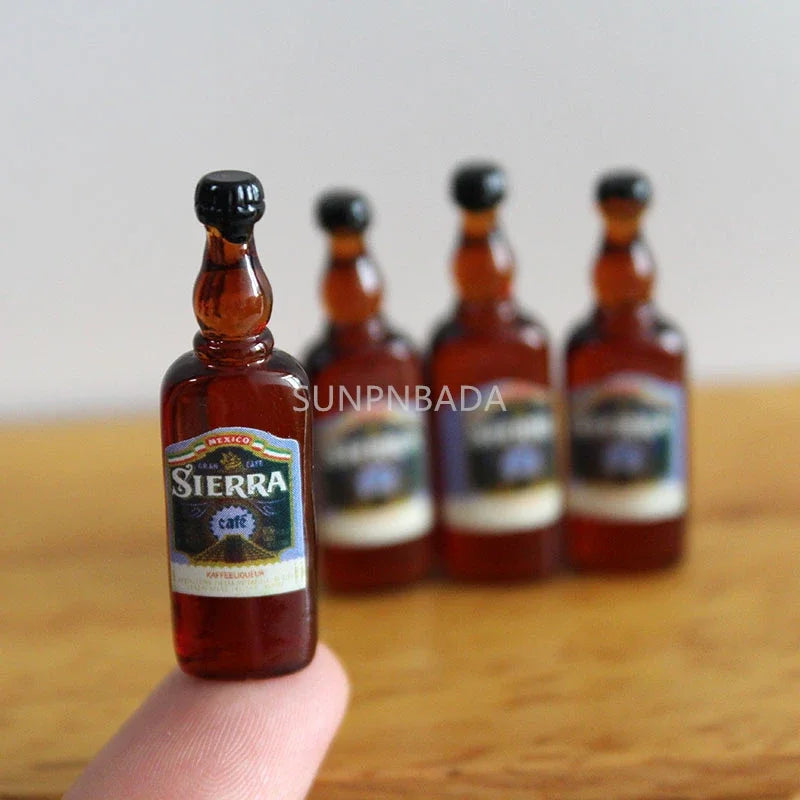 Scale Wine Whisky Bottle Bjd DIY Miniature House Kit — box and pieces