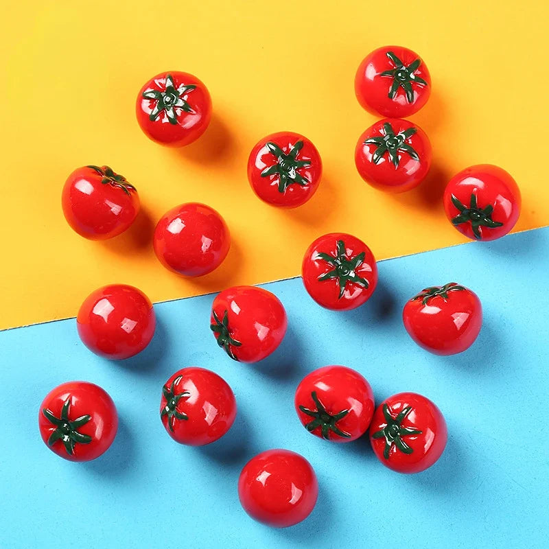 Mini Tomato Resin Charms Set — main view
