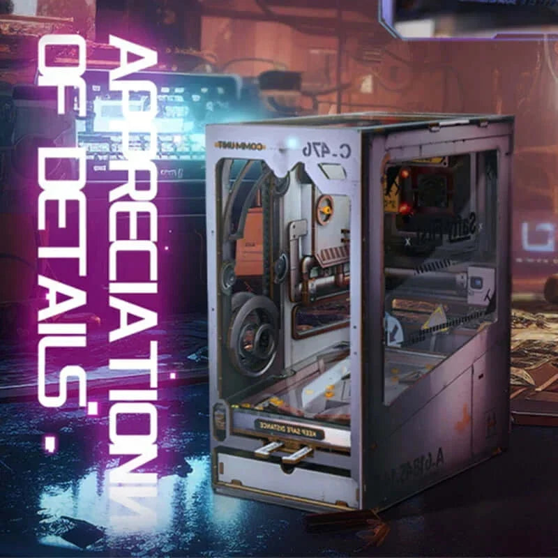 3D Pinball Tilt DIY Book Nook Kit — front angle