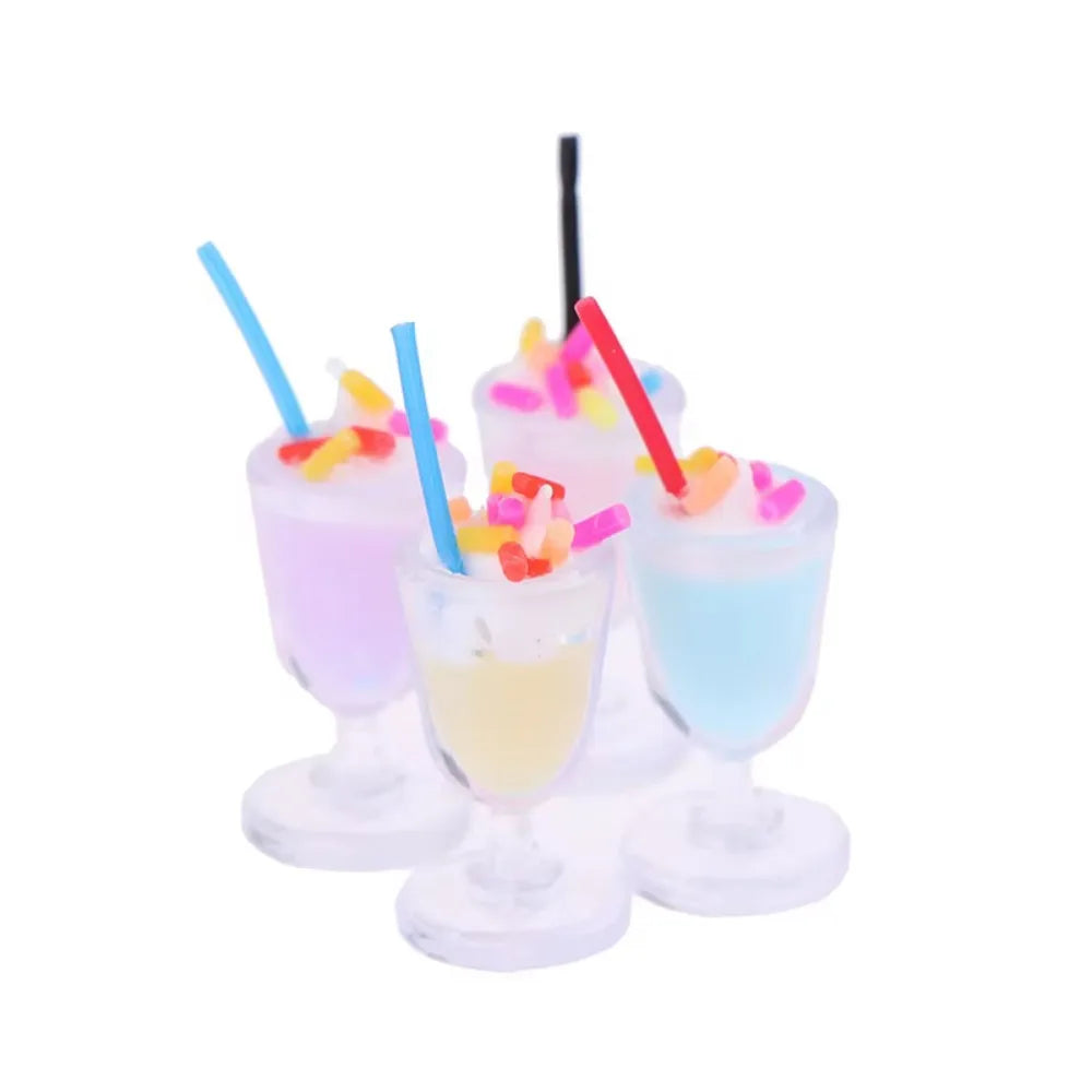 8pcs Mini Ice Cream Cups for Dollhouse Decor — main view
