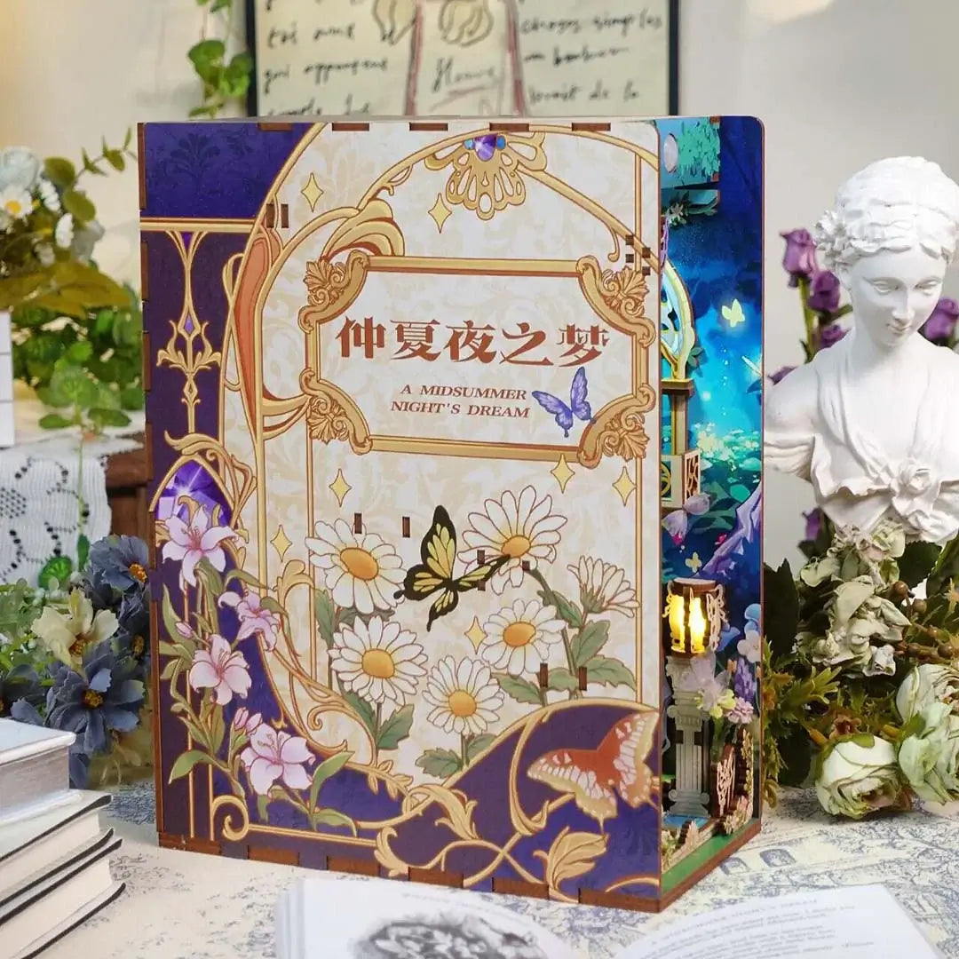 A Midsummer Nights Dream DIY Book Nook Kit — front angle