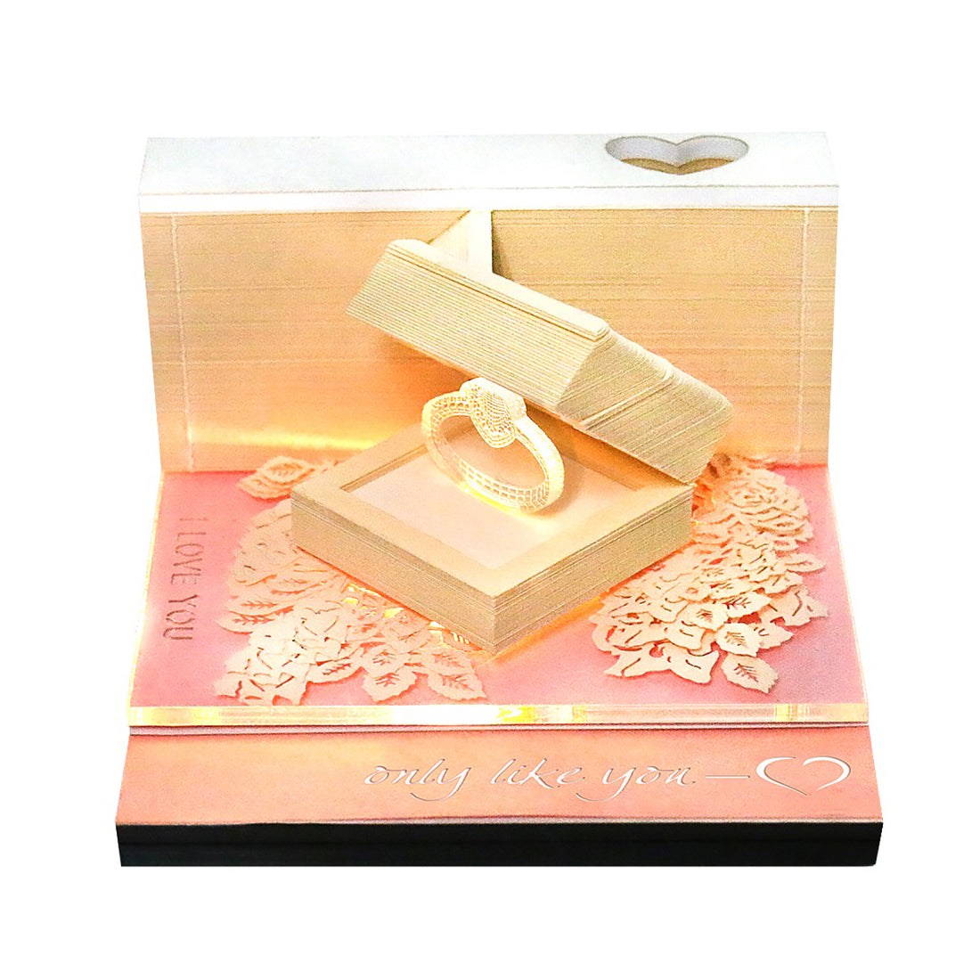 A Ring - With a Light Omoshiroi Notepad — detalied side view