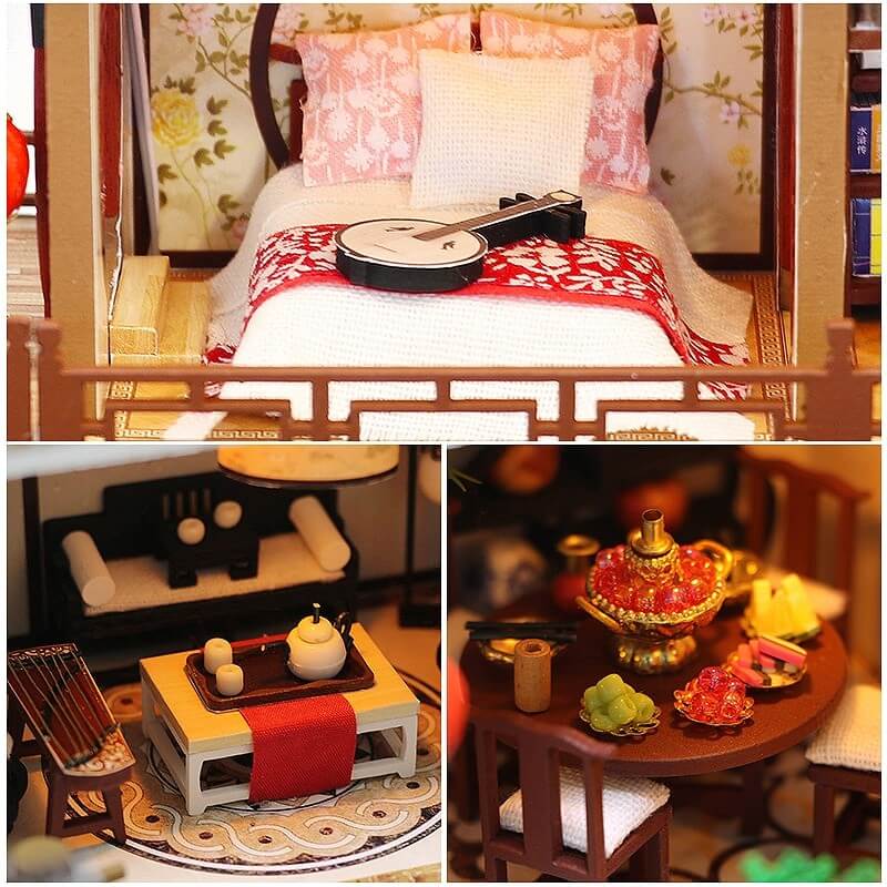 A Splendid Family DIY Dollhouse Kit — open display view