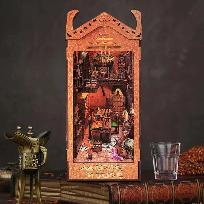 Academy Of Magic DIY Book Nook Kit — open display view