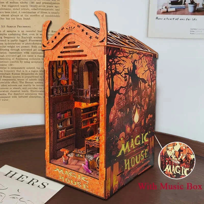 Academy Of Magic DIY Book Nook Kit — angled close-up