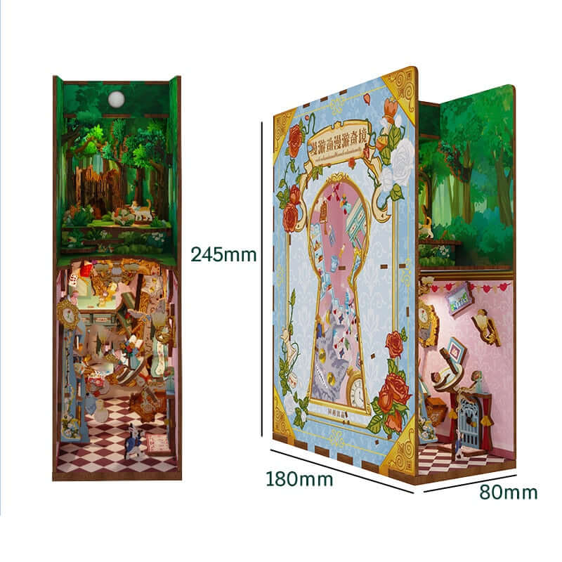 Aliece In Wonderland DIY Book Nook Kit — front angle