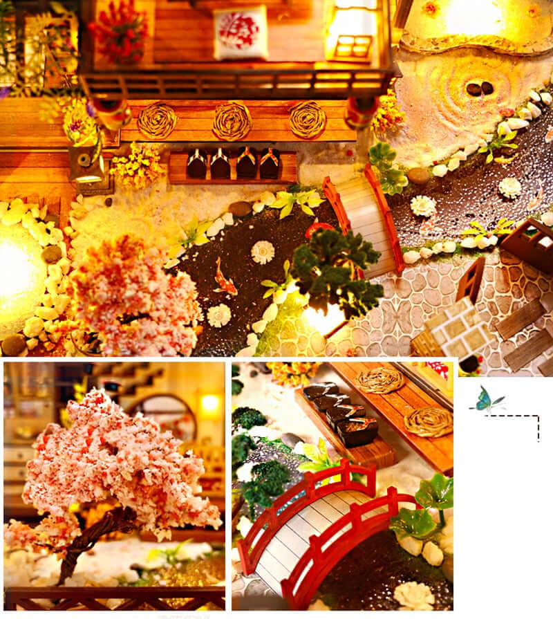 Ancient Capital Mochizuki DIY Dollhouse Kit — scene view