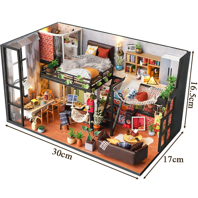 Art Loft DIY Dollhouse Kit — front angle