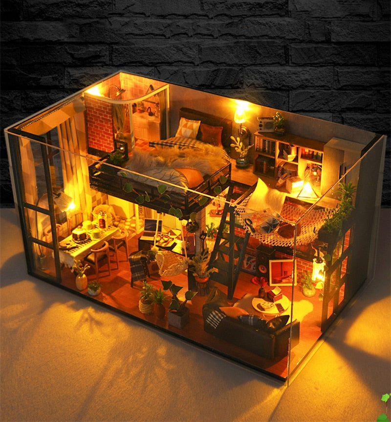 Art Loft DIY Dollhouse Kit — scene view