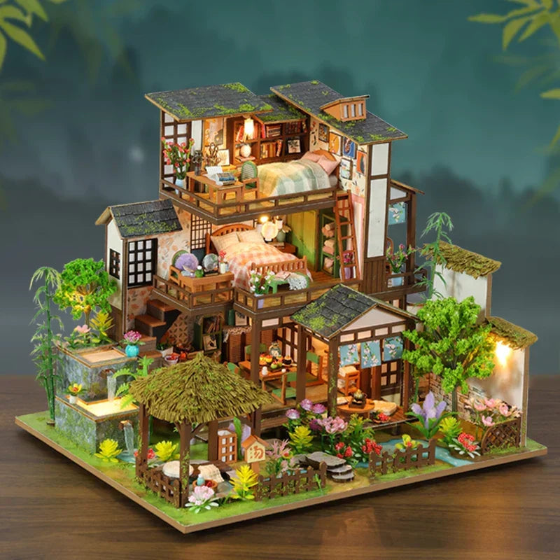 Bamboo Courtyard Miniature Kit — front angle