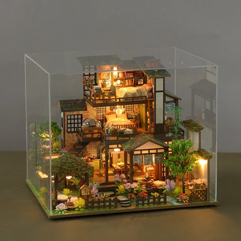 Bamboo Courtyard Miniature Kit — detalied side view